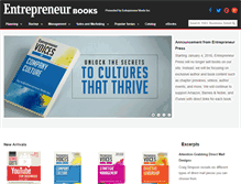 Tablet Screenshot of bookstore.entrepreneur.com